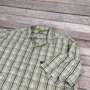 The North Face A5 Series Plaid Short Sleeve Button Up Shirt Men's Small